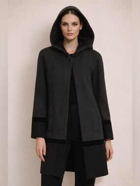 Forcaster of Boston Women's Dark Gray Cape Coat